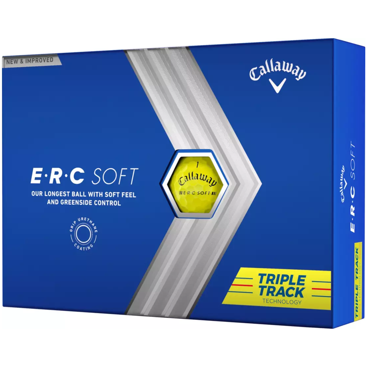 Callaway 2023 ERC Soft Triple Track Yellow Golf Balls