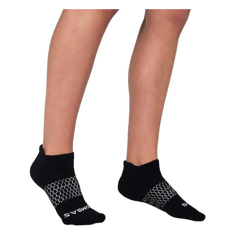 Bombas Women’s Originals Black Ankle Socks, Size Medium