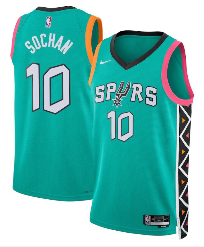 San Antonio Spurs Swingman Jersey -No.10 Jeremy Sochan-Sportswear Tank Top