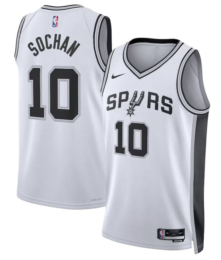 San Antonio Spurs Swingman Jersey -No.10 Jeremy Sochan-Sportswear Tank Top