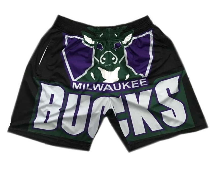 Men’s Basketball Jerseys Short,Milwaukee Bucks-Short,Sportswear Short