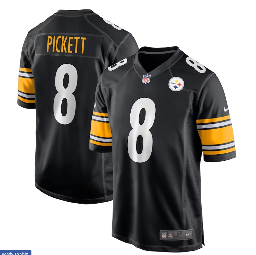 Men’s “Kenny Pickett” #8 “Pittsburgh Steelers” Stitched Jersey