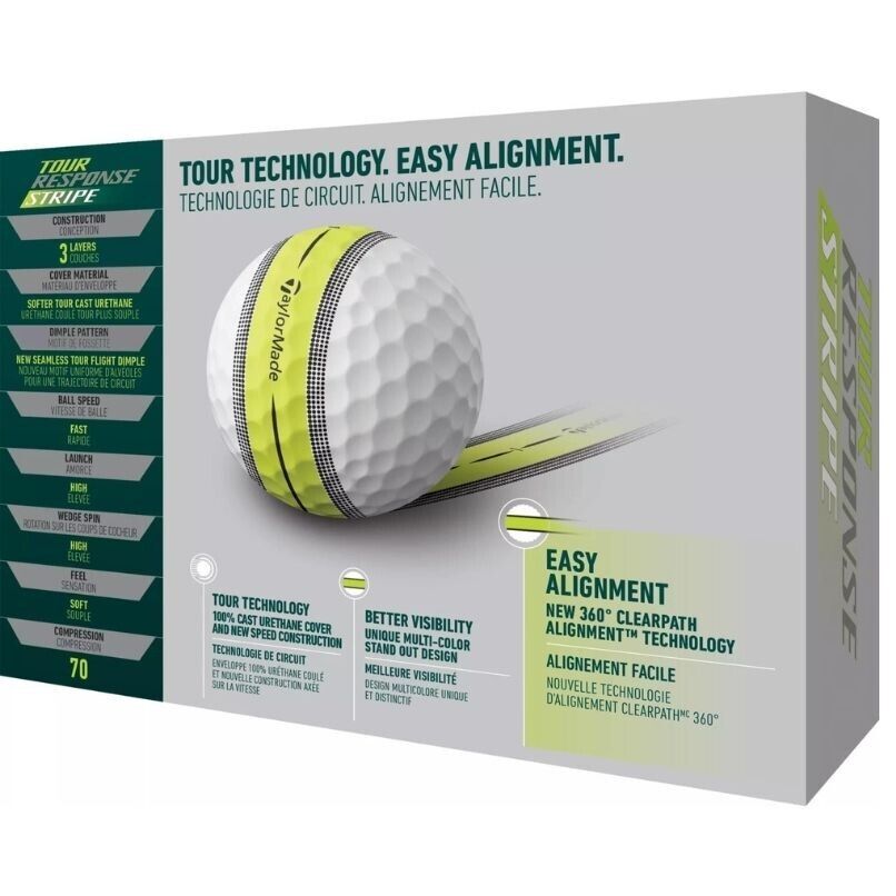 TaylorMade 2022 Tour Response Multicolored Stripe Golf Balls Fast Ship from USA