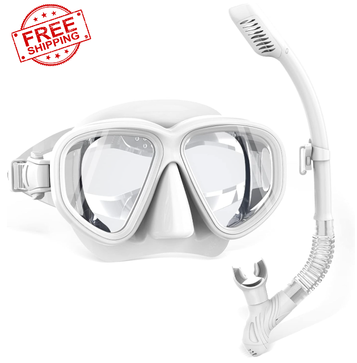 Profesional mascara de snorkel buceo plegable vidrio templado antivaho bucear